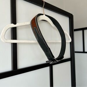 Kids Western Pony Hair & Genuine Leather Belt Made In Mexico Horned Bull Buckle